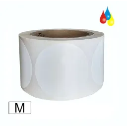 Inkjet Etiketten Papier matt, Ø35mm (1,4″) rund, Kern:40mm Ø100mm, 800 Etiketten/Rolle