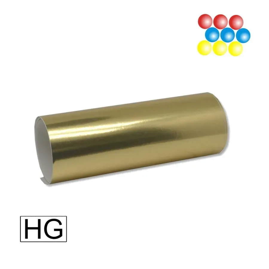 Laserdruck Etiketten Papier metallisch Gold glänzend, (BxH)127mmx130m endlos, Kern:76mm ø203mm