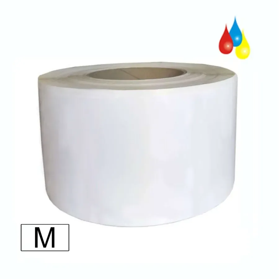 Inkjet Etiketten Polyester weiß matt BS-Zertifiziert, (BxH)122mmx47m endlos, Kern:76mm ø152mm - LX610e