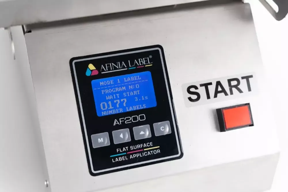 AFINIA AF200 Etikettenapplikator für flache Flächen / Behälter für bis zu 120mm breite Etiketten