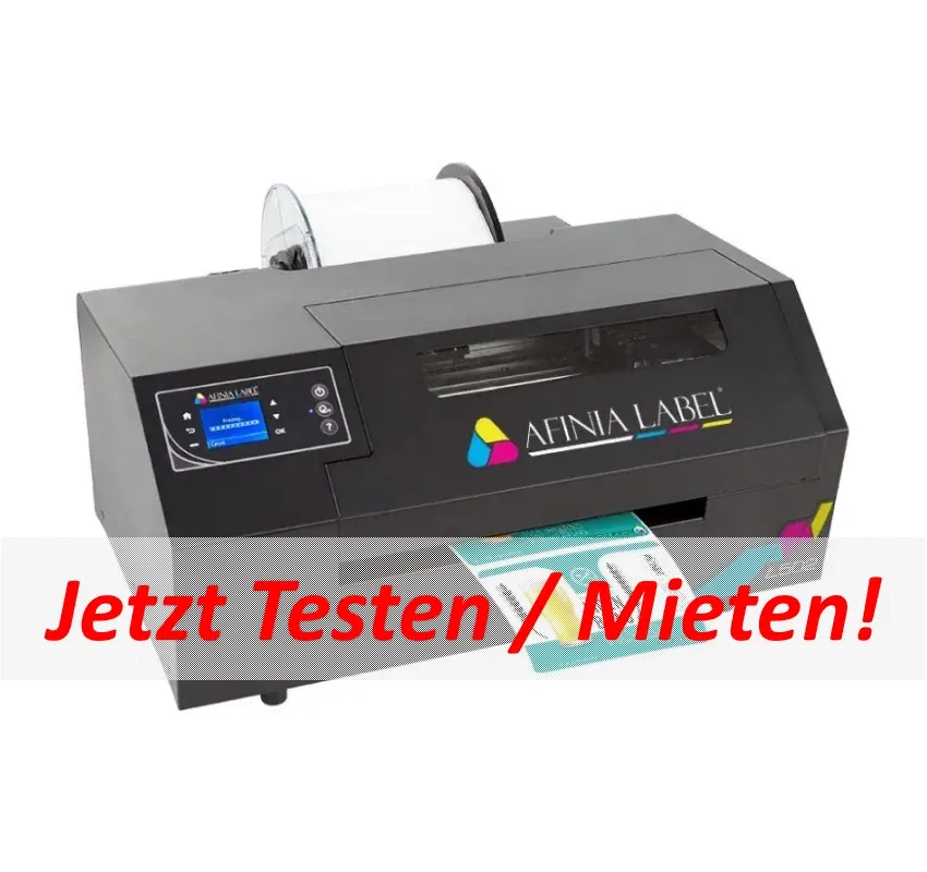 Afinia Label L502 Industrieller Farbetikettendrucker mit dualem Tintensystem und 4 getrennten Tintentanks (CMYK) (Dye Auslieferung)