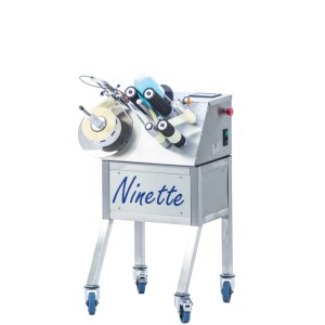 Ninette I – Halbautomatische Etikettiermaschine für zylindrische Produkte für 1 Etikett