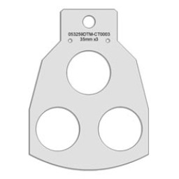 Tablet-Rondell-Erweiterung für Primera Eddie Lebensmitteldrucker mit 3 Kreisen je 35 mm Durchmesser, 12 Halter