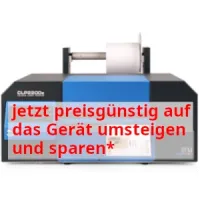 DTM CLP2200e Farbetikettendrucker mit 1 austauschbarem Druckkopf + sep. CMYK Dye Patronen...
