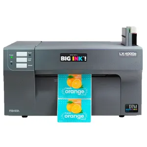 Primera LX4000e Farbetikettendrucker mit 1 Mehrzweck-Druckkopf + sep. CMY-Pigmenttinte, USB, Netzwerk, inkl. 30 Minuten Online Schulung, 3 Jahre Garantie*