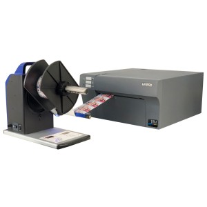 Bundle: Primera LX910e Farbetikettendrucker mit RW-7Plus Aufwickler - inkl. Etiketten Design-Software, 3 Jahre Garantie und 30 Minuten Online Schulung*