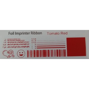 Tomatenrote Folie, für Primera FX400e/FX500e & DTM FX510e/ FX810e, 110mm breit x 200m lang 