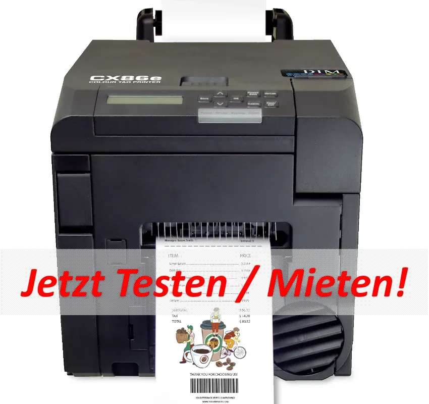 *Service* Farblaserdrucker DTM CX86e mieten, inkl. 30 Minuten Integrations- und Einrichtungsservice