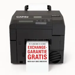 DTM CX86e Rollen-Laserdrucker für Etiketten, inkl. 30 Minuten Online Schulung 3 Jahre Garantie* + Gratis Exchange-Garantie (Aktion von 01.11.2025 bis 31.12.2025) 