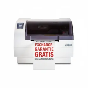 Primera LX610e Pro kompakter Farb-Etikettendrucker mit Schneideeinheit, PTCreate Pro (Software) und 30 Minuten Online Schulung, 3 Jahre Garantie* + Gratis Exchange-Garantie (Aktion von 01.11.2025 bis 31.12.2025) 