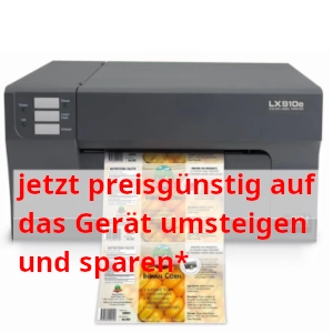 Primera LX910e - neuer Farbetiketten-Drucker mit Einpatronensystem inkl. Etiketten Design-Software, 3 Jahre Garantie inkl. 30 Minuten Online Schulung*
