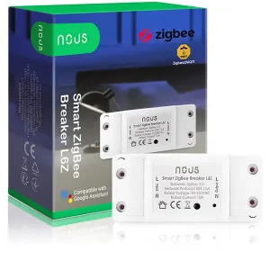 NOUS L6Z smarter ZigBee Zwischendecken Schalter /Aktor 1er max. 2200W 10A mit Strom-Verbrauchsmessung und ZigBee