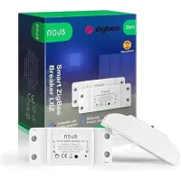 NOUS L6Z smarter ZigBee Zwischendecken Schalter /Aktor 2er max. 2200W 10A mit Strom-Verbrauchsmessung und ZigBee