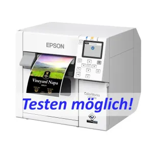 Farbetikettendrucker Epson ColorWorks C4000, Schwarz glänzend