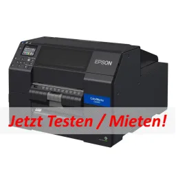 Farbetikettendrucker EPSON ColorWorks C6500Ae, Cutter, Dispay, USB, Ethernet, schwarz Druckbreite max. 212mm, 12 Monate Garantie* inkl. 1h Online Schulung
