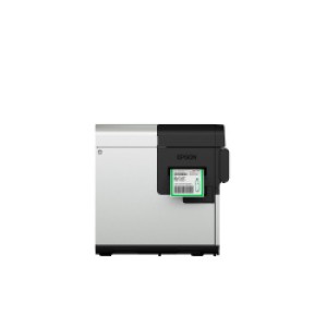 Farbetikettendrucker Epson ColorWorks C8000 (mk), Farbetikettendrucker mit glänzend schwarzer Tinte, Cutter USB & Netzwerkanschluss