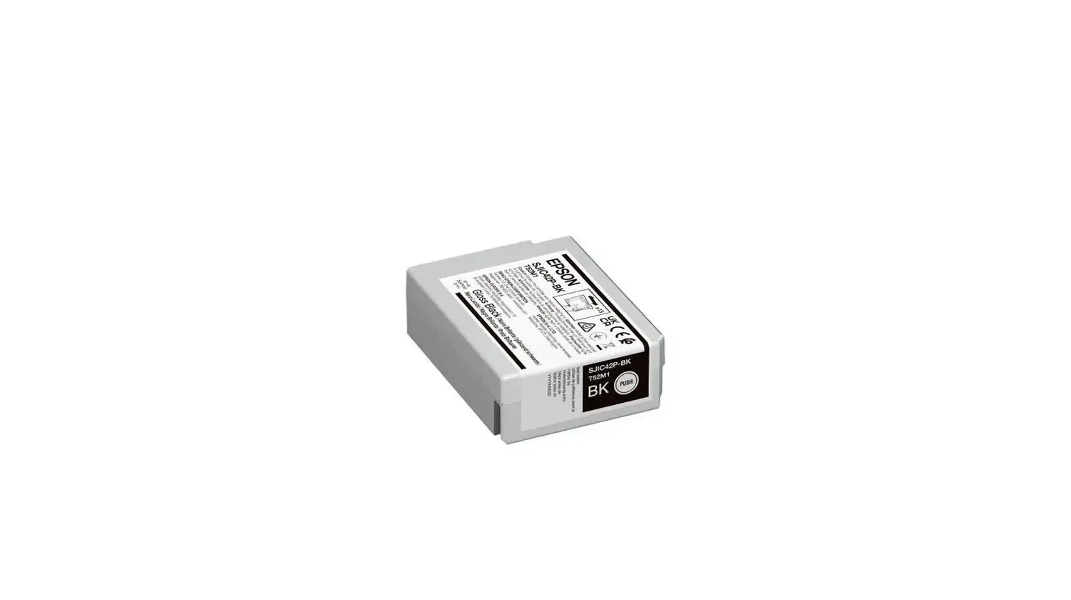 Epson Farbpatrone, schwarz glänzend, Inhalt: 50 ml, für Epson ColorWorks CW-C4000e(Bk) (glänzende Version)