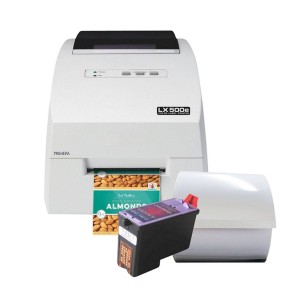 Liquid-Set 1 (farbiger Druck) - Inkjet Etikettendrucker LX500eC mit passenden Etiketten und einer Patrone, mit 30 Minuten Online Schulung, 3 Jahre Garantie*