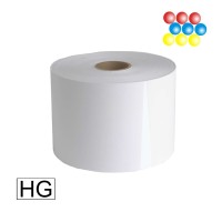 Lamination Film Roll, linerless 1.8 mil Polypropylene high gloss, 8.25” x 2500’ (209mm x 762mtr.) 23cm AD