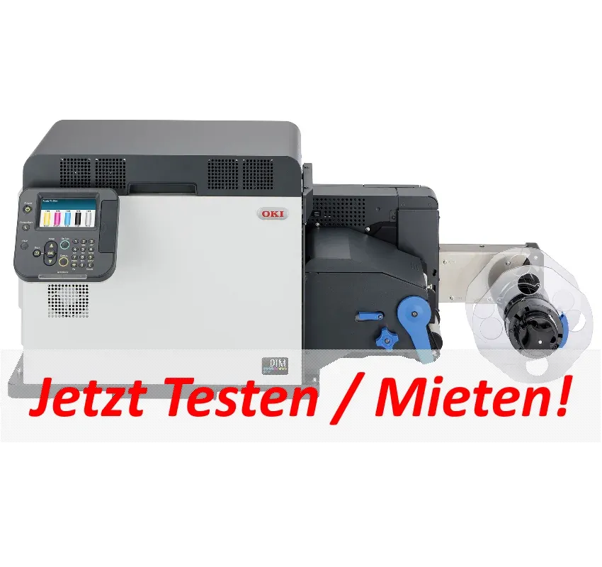 OKI Pro1050 Etikettendrucker mit fünf Farben: Laser mit weißem Toner, 3 Jahre Garantie*