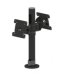 POSPOLE Basisvariante mit Gelenk, zweiarmig - 2x VESA-Vorrichtung, Farbe: Schwarz 400mm hoch