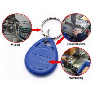 RFID personalisierbarer Schlüsselanhänger/Keyfob mit Wunschchip bestücken, Plastik, Laser Gravur, verschiedene Frequenzen, für z.B. Hotels oder Apartements