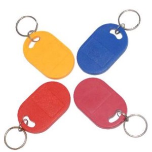 RFID Schlüsselanhänger Keyfob OVAL, mit Wunschchip und Wunschfarbe