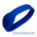 RFID Wristband Silikon mit ovalem Kopf mit MIFARE® 13,56Mhz-Chip in blau