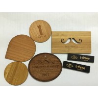 RFID Wood Card / Holzkarte oder Chip, verschiedenes Holz inkl. Lasergravur, mit Wunschchip 