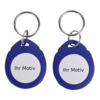 RFID personalisierbarer Schlüsselanhänger/Keyfob mit Wunschchip bestücken, klein, leicht & bequem zu tragen, verschiedene Farben für Zugangskontrolle, Identifizierung u.v.m.