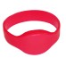 RFID Wristband Silikon mit ovalem Kopf, rot mit MIFARE® Classic 1K NXP Original Chipset, 65mm Durchmesser