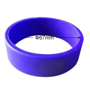 Glattes RFID Wristband Silikon, in versch. Farben mit Wunschchip