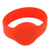 RFID Silikon Armband (Wristband) mit Alien H3 Chip, rot 74mm