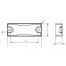 On Metal Tag für Indoor und Outdoor Anwendungen - Alkohol resistent - sehr beständig dank Keramik Gehäuse UHF RFID CHIPSET ALIEN H9