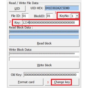 RD300-DES RFID USB HF Leser/Schreiber für DESFire® EV1 & EV2 13,56 MHz mit Unterstützung 2stelliger Application ID