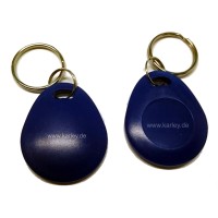 RFID Schlüsselanhänger/Keyfob blau bauchig mit dem F08 Chip, MIFARE® 1K kompatibel