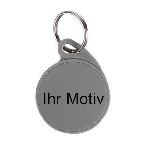 RFID personalisierbarer Schlüsselanhänger/Keyfob mit Wunschchip bestücken, Semikolonoptik, verschiedene Farben & Frequenzen und Materialien, für Zugangskontrolle, Identifizierung u.v.m.
