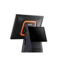 Sunmi T2s, 39,6cm (15,6''), Kundendisplay (10 zoll), integrierter Bondrucker, Android (9.0), inkl.: Netzteil, Netzkabel (EU), Farbe: schwarz, orange