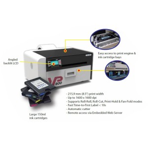 VIPColor VP-550 Drucker inkl. 3h Schulung für farbige Barcode Etiketten Wasser und UV-resistent