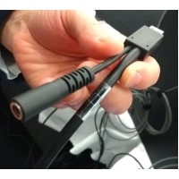 Zebra Verbindungskabel, USB, gerade, geschirmt, Länge: 2m mit Netzteilanschluss für Gabelstapler Verwendung
