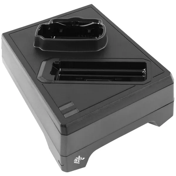 Zebra Einfach-Ladestation für Zebra RS6000 Scanner und Akku, separat bestellen: Netzteil (PWRS-14000-148R), Netzkabel, USB Kabel (25-124330-01R).