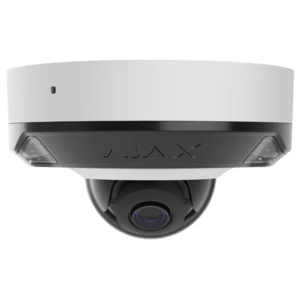 Ajax DomeCam Mini hybride Beleuchtung (HL) Kabelgebundene IP-Domekamera für Innen- und Außenbereiche mit Weitwinkelobjektiv, 3840x2160 px (8 MP), 20 fps Objektiv: 2,8 mm, Blickwinkel: ca. 100°-110°, schwarz