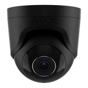 Ajax TurretCam (5 Mp/4 mm), kabelgebundene IP-Überwachungskamera, PoE, 3 Achsen Bewegung, Auflösung: 2880x1620px, Blickwinkel: 75°-85°, schwarz
