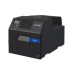 Epson ColorWorks C6000 Farbetikettendrucker mit Cutter und glossy schwarzer Tinte, 108mm Druckbreite, 85mm/s Druckgeschwindigkeit, Ethernet und USB