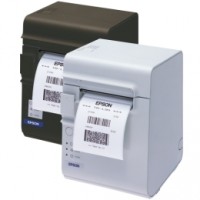 Etiketten- und Bondrucker Epson TM-L90LF, 8 Punkte/mm (203dpi), linerless, USB, RS232, schwarz