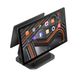 Edles Android Kassensystem SUNMI T3 PRO, NFC, 39,6cm (15,6''), Full HD, USB, USB-C, Bluetooth (BLE), Ethernet, WLAN, schwarz, orange