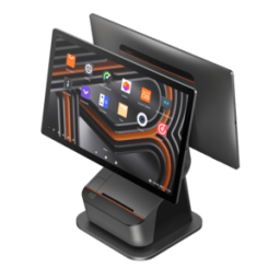 Kassensystem Terminal SUNMI T3 PRO MAX, NFC, 39,6cm (15,6''), Full HD, USB, USB-C, Bluetooth (BLE), Ethernet, WLAN, schwarz, orange