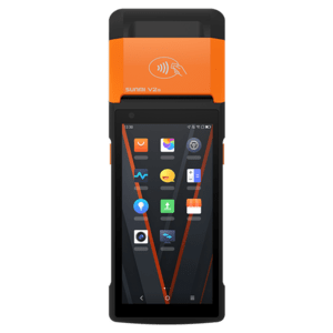 Mobile Kasse SUNMI V2s mit 2D Scanner und Bondrucker sowie  WLAN, 4G, NFC, Android, GMS und 5" Bildschirmdiagonale