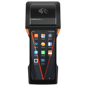 Mobiles Kassen-Handheld mit Bondrucker, SUNMI V2s PLUS, GPS, USB-C, Bluetooth, WLAN, 4G, NFC, Android, GMS