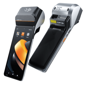 SUNMI V3H, Android GMS EDLA, 2D, GPS, USB-C, Bluetooth (BLE, 5.0), WLAN, eSIM, 4G, NFC mit Laserscanner und Fingerabdruck Leser